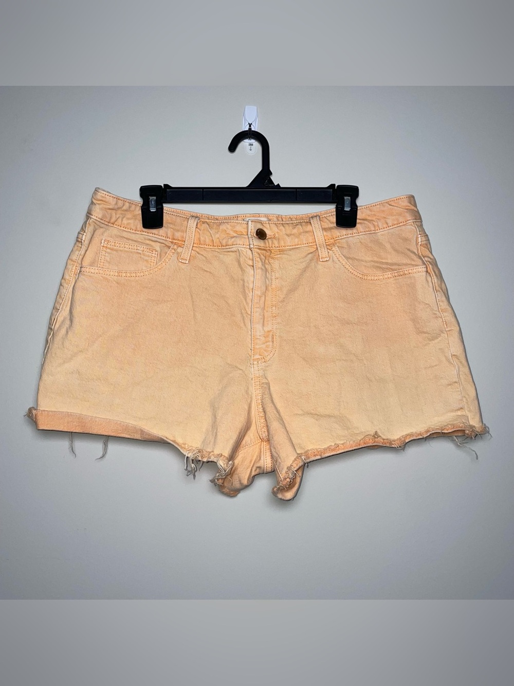 Universal Thread Light Orange 16 Vintage Midi 99% Cotton Cutoff Shorts Boho